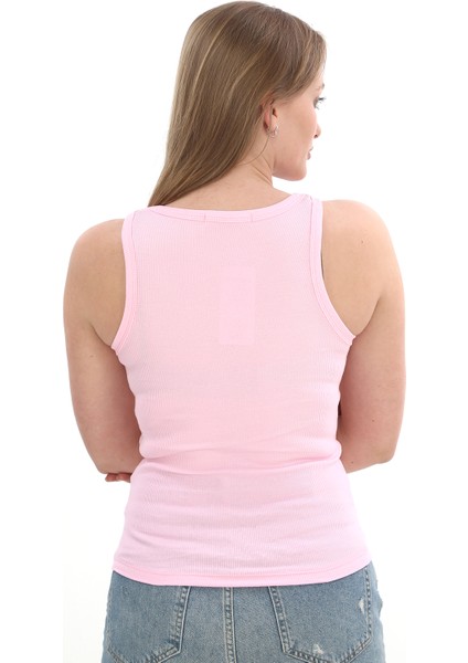 Kadın Fitilli Likralı Pamuklu Askılı Atlet indirimleri