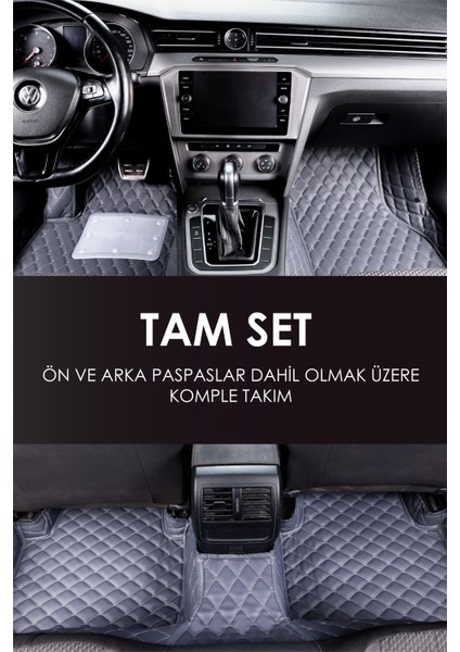 Mazda 3 (2003-2009) Uyumlu Deri 7d Havuzlu Tam Set Oto Paspas .7