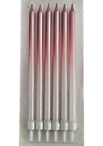 Pasta Mumu 6'lı - Pembe - Sedef - 15 cm