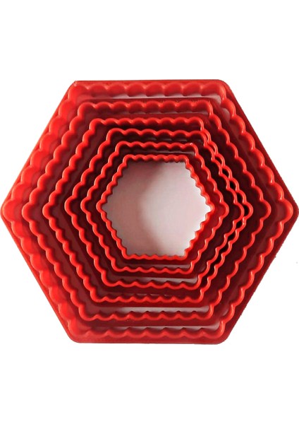 Volovan Set 6 Parça - Altıgen Tırtıklı