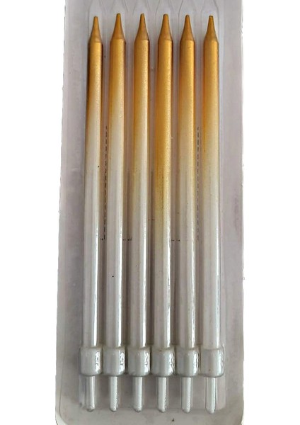 Pasta Mumu 6'lı - Altın - Sedef - 15 cm