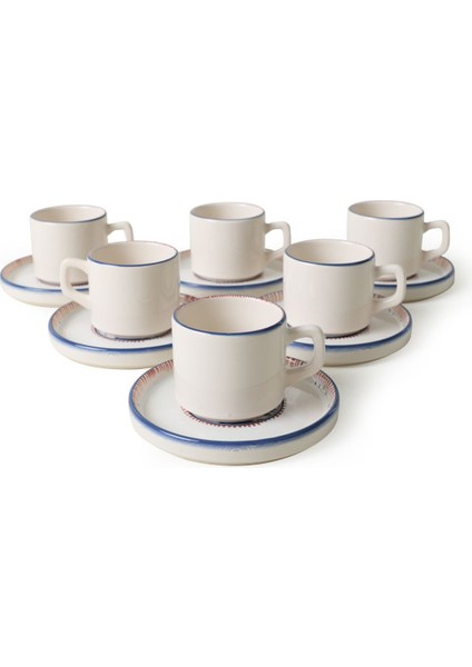 Marine Wonders Stackable Çay Takımı 12 Parça 6 Kişilik 22741-22905