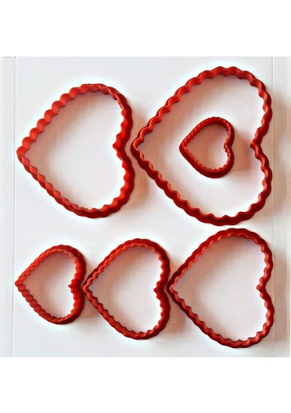 Volovan Set 6 Parça - Kalp Tırtıklı fiyatları