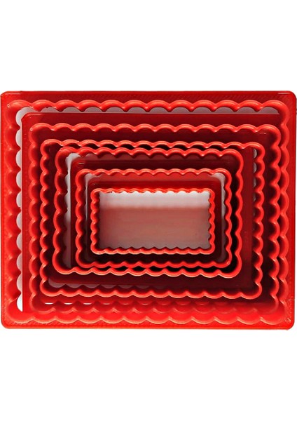 Volovan Set 6 Parça - Dikdörtgen Tırtıklı