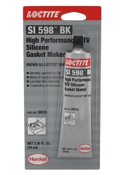 Loctite Sı 598 Otomotiv Silikon Conta Metalik Siyah 80ML - (2 Ad)