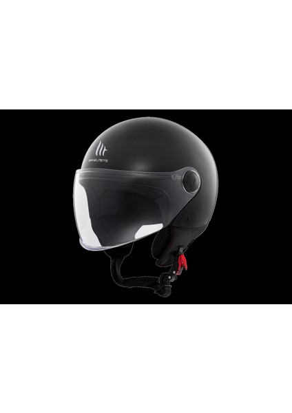 Kask mt Helmets Street S A6 Mat Siyah Çenesiz