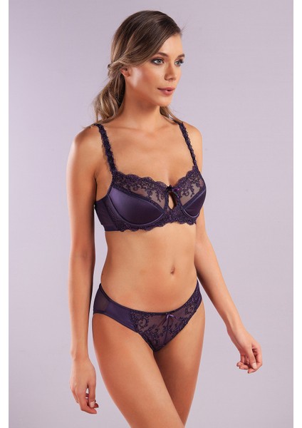 Giselle Half Padded Bra, Mor Renk Toparlayıcı Konforlu ve Şık Sütyen indirimleri