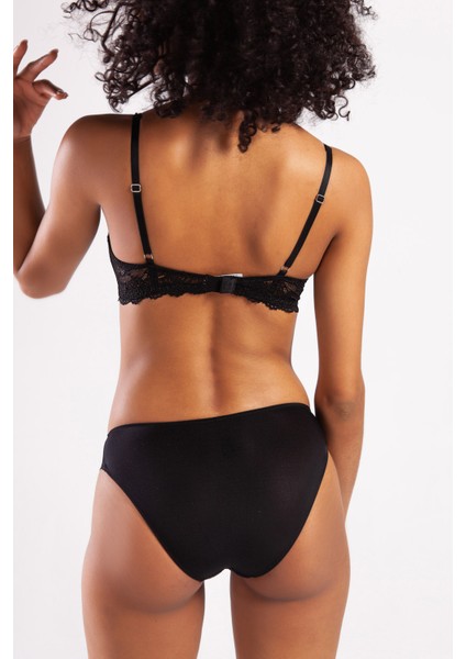 Goldy Heavy Push Up Bra, Siyah Renk Konforlu ve Şık Sütyen