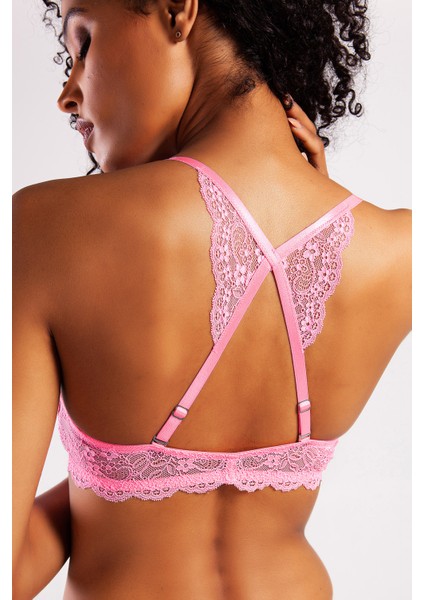 Githa Foam Cup Push Up Bra,neon Pembe Renk Straplez Konforlu ve Şık Sütyen
