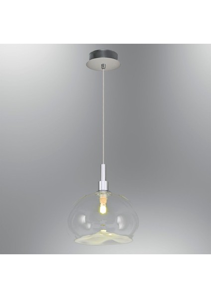 Şeffaf tekli sarkıt, modern ve şık cam aydınlatma, 220x100mm, 1 ampül başlığı fiyatları