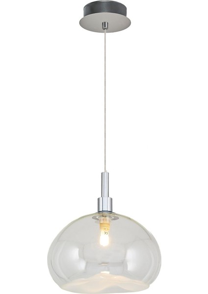 Şeffaf tekli sarkıt, modern ve şık cam aydınlatma, 220x100mm, 1 ampül başlığı modelleri