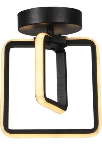 3 Renk LED Tavan Avizesi, Siyah, Şık ve Modern Tasarım, Alüminyum, Tekli Başlık modelleri