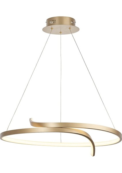 Penumbra Modern Ledli Eskıtme Gold Kasa Avize