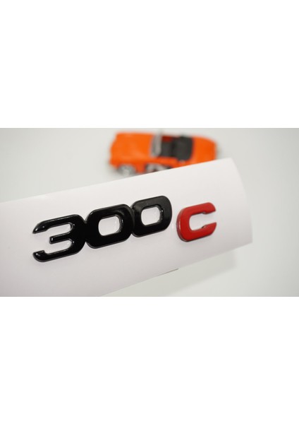 300C Bagaj Kırmızı Siyah Logo Arma Yazı Chrysler Ile Uyumlu
