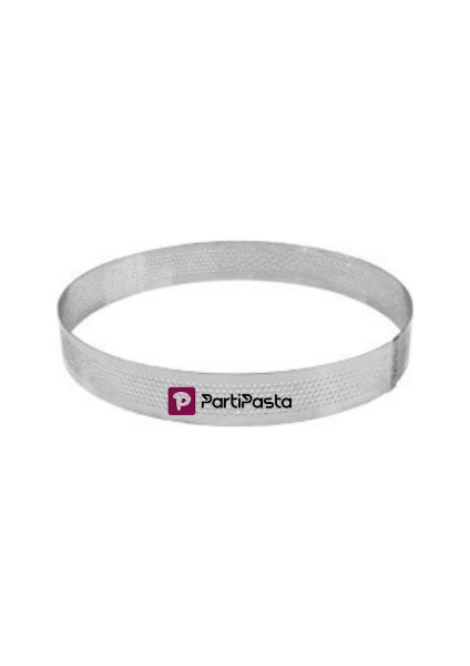 Delikli Çelik Tart Kalıbı Yuvarlak 12 cm