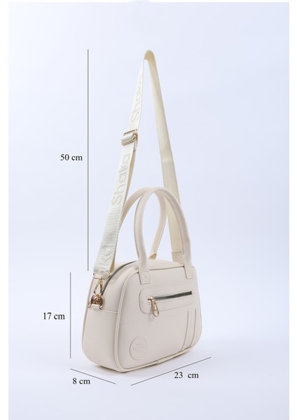 Krem Shk225 Suni Deri ,Fermuarlı İki Bölmeli ,Kolon Askılı El, Kol Ve Omuz Çantası fiyatları