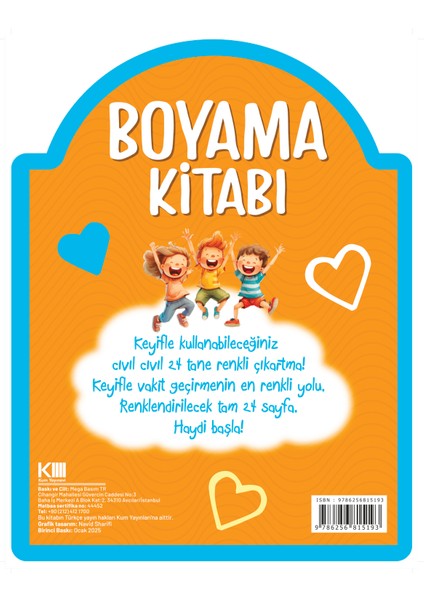 Çıkartmalı Boyama Kitabı - Mavi