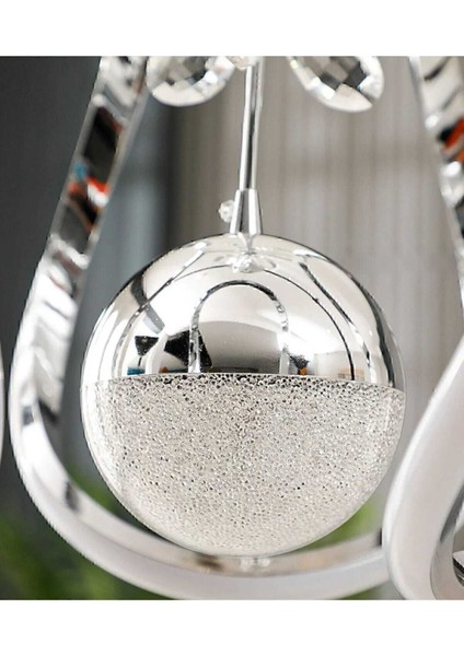 Şık 3 Renkli Krom Kaplamalı Modern Sarkıt LED Avize 45x32 cm fiyatları