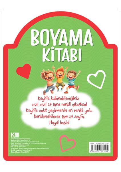 Çıkartmalı Boyama Kitabı - Kırmızı