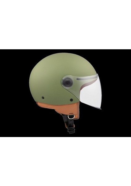 Kask mt Helmets Street S A6 Mat Yeşil Çenesiz