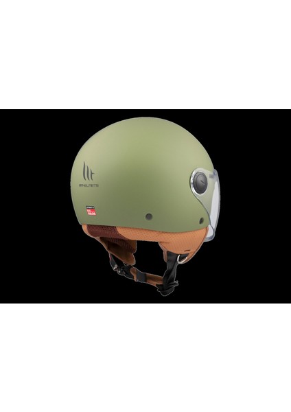Kask mt Helmets Street S A6 Mat Yeşil Çenesiz