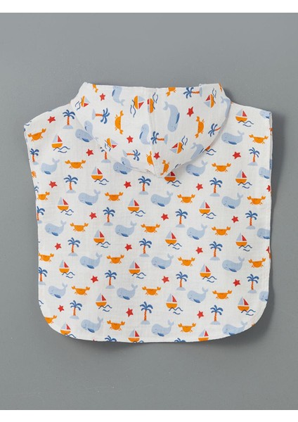 Kapüşonlu Erkek Bebek Müslin Panço (S5) fiyatları