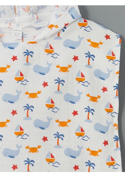 Kapüşonlu Erkek Bebek Müslin Panço (S5) modelleri