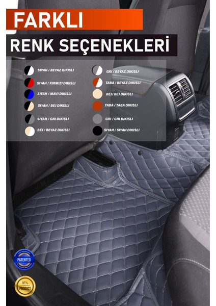 Mercedes C180 (1995-1999) Uyumlu Deri 7d Havuzlu Tam Set Oto Paspas .7 indirimleri