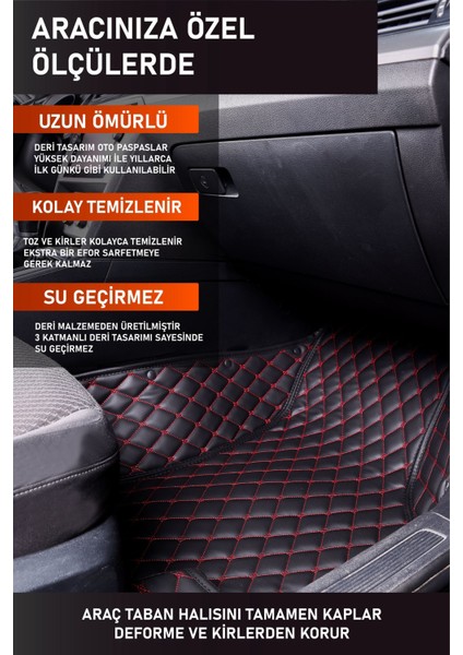 Mercedes E200 (2016-2022) Uyumlu Deri 7d Havuzlu Tam Set Oto Paspas .1 modelleri