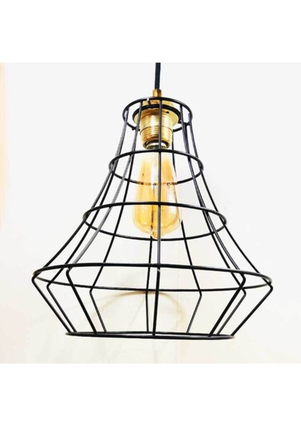 Siyah metal modern lamba, parlak ve şık aydınlatma için ideal seçim