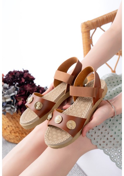 Taş Detaylı Cırtlı Kadın Sandalet modelleri