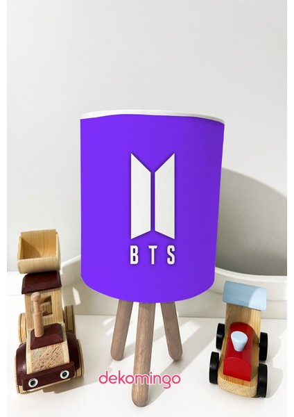 Mor Bts Bangtan Bebek ve Çocuk Odası Abajur