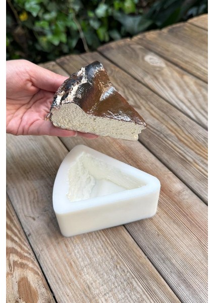 Cheesecake Dilimi Silikon Mum Kalıbı