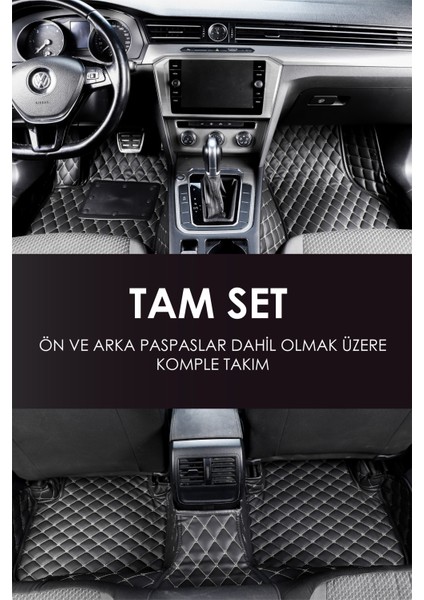 Mercedes C180 (1995-1999) Uyumlu Deri 7d Havuzlu Tam Set Oto Paspas .4 fiyatları