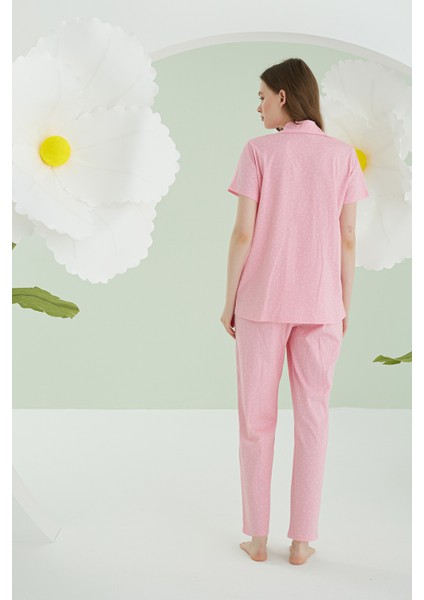 Bunny Önden Düğmeli Pijama Takım