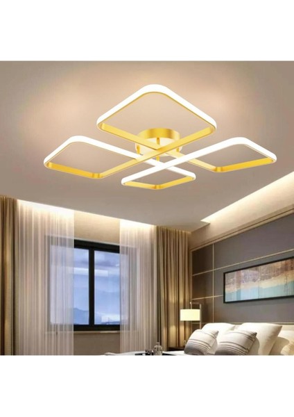 Novem Eskitme Plafonyer Kumandalı Ultra Süper 3 Renk Işık Ledli Avize