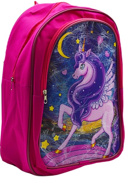 2 Bölmeli Unicorn Ilkokul Okul Sırt Çantası ve Beslenme Çantası Pembe KOD:1308 fırsatları