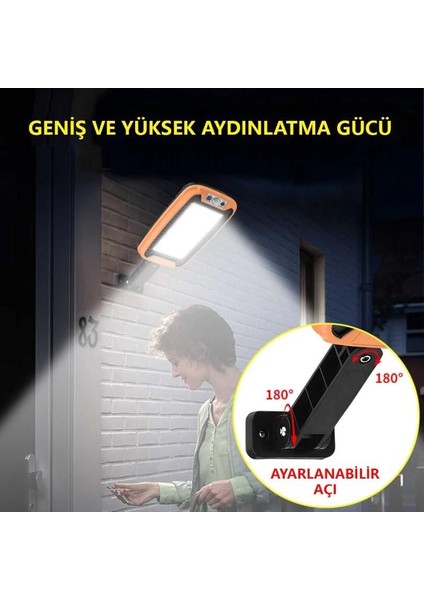 Solar Sensörlü Dış Mekan Lamba – 150 Led’li, 3 Modlu, 5.5V 2.5W Güneş Enerjili Aydınlatma