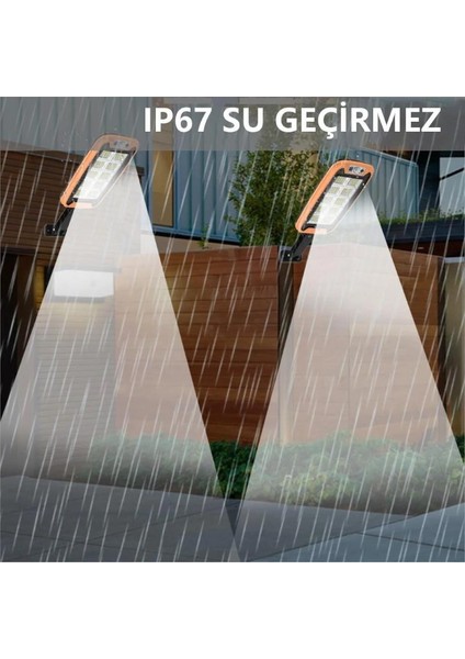 Solar Sensörlü Dış Mekan Lamba – 150 Led’li, 3 Modlu, 5.5V 2.5W Güneş Enerjili Aydınlatma
