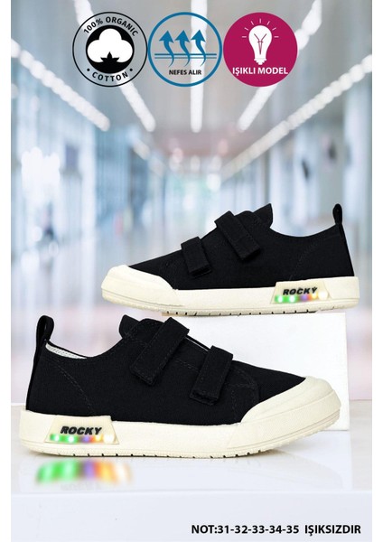 Işıklı Keten Unisex Çocuk Ayakkabı