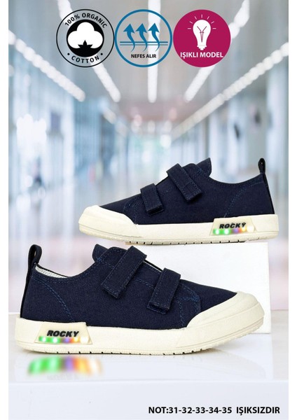 Işıklı Keten Unisex Çocuk Ayakkabı fırsatları