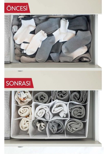 12 Bölmeli Çekmece Düzenleyici fırsatları