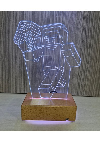 Doğum Günü Hediyesi Minecraft LED Lambası 16 Renkli Hediye Lamba indirimleri