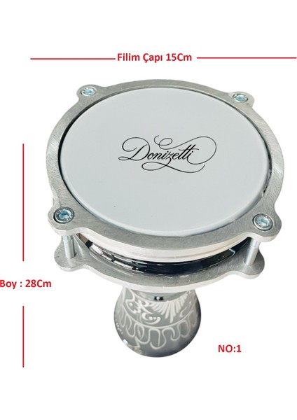 Siyah Erzincan Işlemeli Darbuka Çocuklar Için