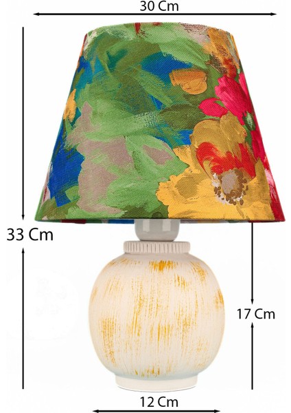 Endire Handmade Dekoratif Seramik Abajur modelleri