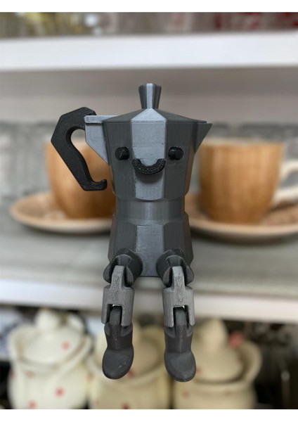 Kahve Köşesi Sevimli Biblo Moka Pot Coffee Dekoratif Ürün