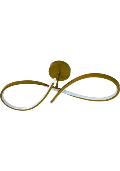 Bedgasm Modern Eskıtme Gold Kasa Ledli Avize