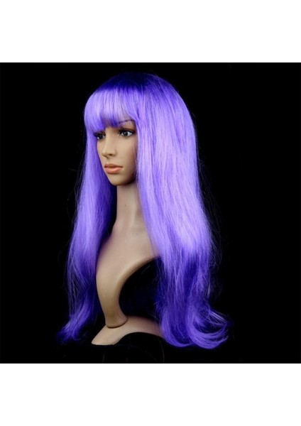 Mor Renk Uzun Parti Peruğu Tdrtr