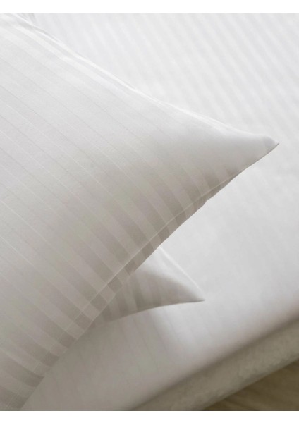 Line Beyaz Pamuk Saten Çift Kişilik Nevresim Takımı Lastiksiz Çarşaflı 4 Parça Set fırsatları