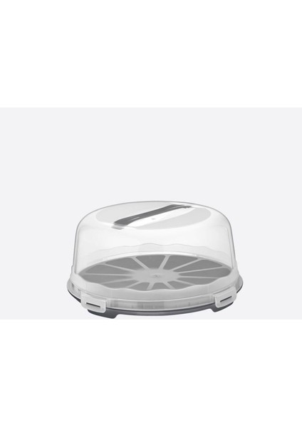Rom Home Kek Taşıma Kabı, Bpa Içermeyen Plastik, Saplı ve Kilitli Kek Fanusu, Taşınabilir ve